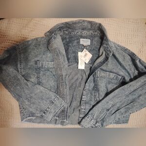 Denim Button-Up Jacket
